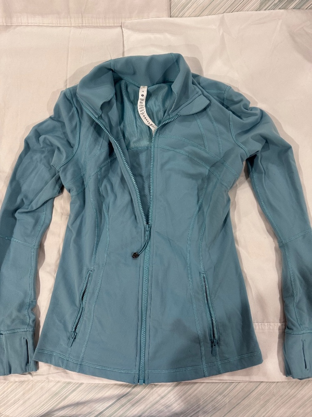 Lululemon Define Jacket Lion Size 10 Tidal Teal - Picture 3 of 4
